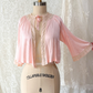 Vintage 1950s Munsing Intimates Light Pink Bed Jacket (S)