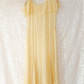 1930s Butter Yellow Silk Chiffon Bias Cut Dress