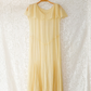 1930s Butter Yellow Silk Chiffon Bias Cut Dress