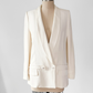 Yves Saint Laurent Ivory Tuxedo Blazer Jacket Runway 2011