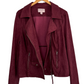 Anthropologie Marrakech Maroon "Suede" Moto Jacket (L)