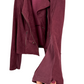 Anthropologie Marrakech Maroon "Suede" Moto Jacket (L)