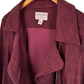 Anthropologie Marrakech Maroon "Suede" Moto Jacket (L)