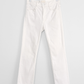 MOTHER The Hustler Ankle Fray Jeans in Glass Slipper White Denim (27)