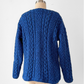 Vintage Cladyknit Women's Fishermen Blue Irish Merino Wool Sweater
