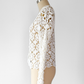 Vintage 00s White Crochet Feminine Cardigan (L)