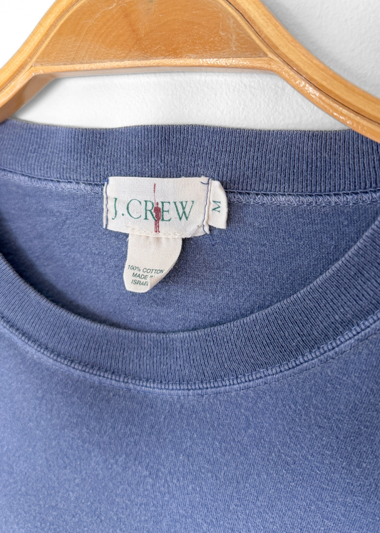 Vintage 90s J.Crew 100% Cotton Long Sleeve Oarsman Green tag T-Shirt