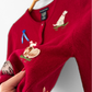 Rare Vintage 2000 Anthropologie Dark Red Lambswool Cashmere Dog Show Cardigan