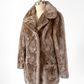 Vintage 80s White Stag Taupe Brown Faux Fur Coat (M)