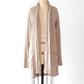 360 Cashmere Light Brown Tan Long Cardigan (L)