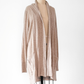 360 Cashmere Light Brown Tan Long Cardigan (L)
