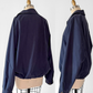 Vintage 90s Burberry Harrington Navy Cotton Windbreaker Spring Men's Jacket (XL)