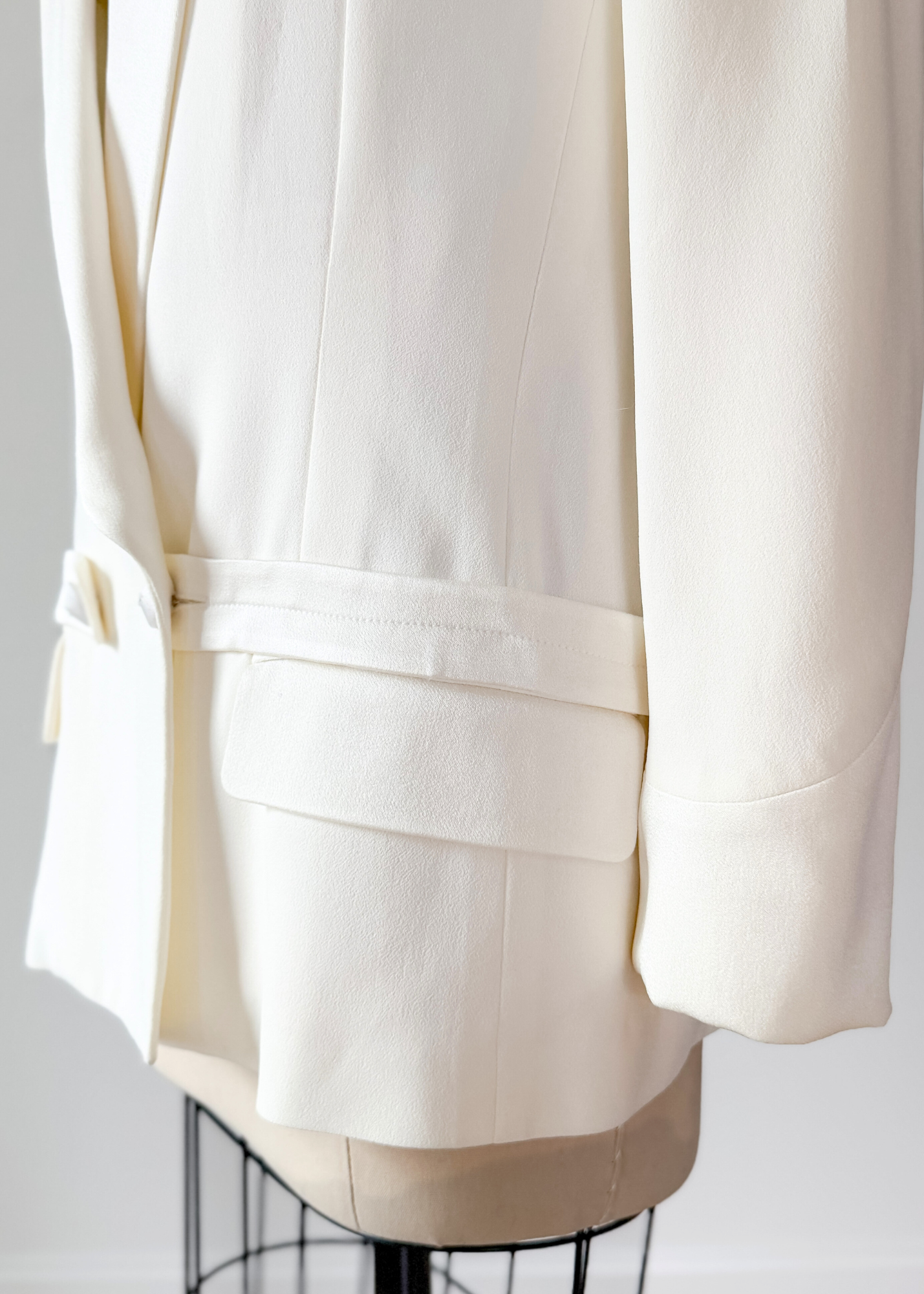 Yves Saint Laurent Ivory Tuxedo Blazer Jacket Runway 2011