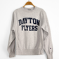 Vintage 00s Dayton Flyers Gray Navy Champion Reverse Weave Pullover Sweatshirt (S)