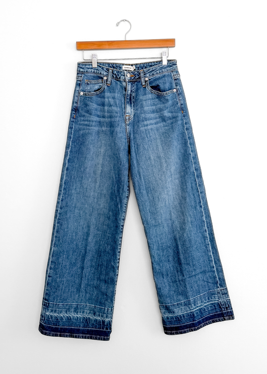 Simkai Jude Wide Leg Denim Jeans Ombre Cuff  (29 or 8)