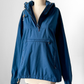 Vintage 90s Eddie Bauer Teal Blue Cotton Anorak Jacket