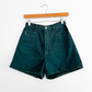 Vintage 90s Bongo Dark Green Denim Jean High Waist Shorts