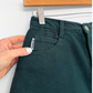 Vintage 90s Bongo Dark Green Denim Jean High Waist Shorts