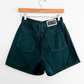 Vintage 90s Bongo Dark Green Denim Jean High Waist Shorts
