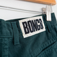 Vintage 90s Bongo Dark Green Denim Jean High Waist Shorts