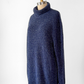 Malo Cashmere Navy Blue Men's Turtleneck Sweater (2X or 54)
