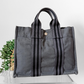 Hermès Fourre Tout Tote Canvas Bag in Graphite Gray