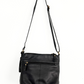 Great American Leather Black Leather Braided Bottom Multi Pocket Purse