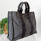 Hermès Fourre Tout Tote Canvas Bag in Graphite Gray