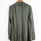 Saks Fifth Ave. Green Gray Cashmere Open Cardigan (XL)