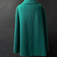 Vintage 60s Young Pendleton Dark Green Wool Cape Coat | Pure Virgin Wool Mod Cape
