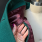 Vintage 60s Young Pendleton Dark Green Wool Cape Coat | Pure Virgin Wool Mod Cape