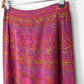 Vintage 70s John Meyer Pink Tapestry Maxi Skirt (S)