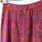 Vintage 70s John Meyer Pink Tapestry Maxi Skirt (S)