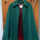 Vintage 60s Young Pendleton Dark Green Wool Cape Coat | Pure Virgin Wool Mod Cape