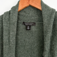 Saks Fifth Ave. Green Gray Cashmere Open Cardigan (XL)