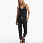 Vuori Black Lux Racerback Drawstring Harem Jogger Jumpsuit (M)