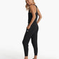 Vuori Black Lux Racerback Drawstring Harem Jogger Jumpsuit (M)