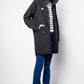 Zadig & Voltaire Black Long Kaze Nylon Parka Jacket