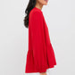 Pomander Place Truckernuck Red Carlota Peplum Blouse (M)