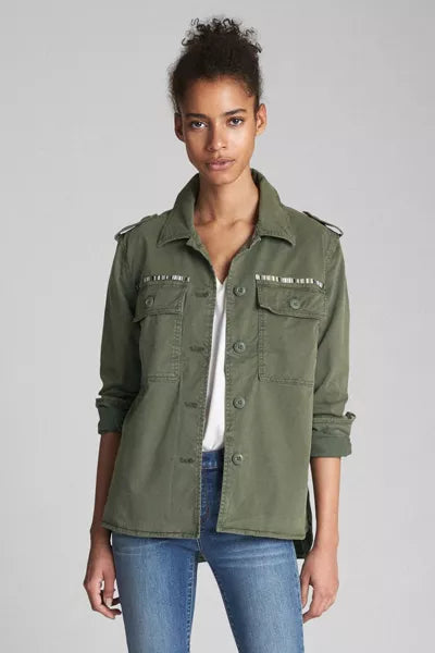 NEW Gap Olive Khaki Utility Button Down Jacket (S)