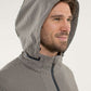Lululemon Men's Relay Hooded Jacket in Brown Black Houndstooth Swift Mojave Tan