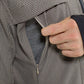 Lululemon Men's Relay Hooded Jacket in Brown Black Houndstooth Swift Mojave Tan