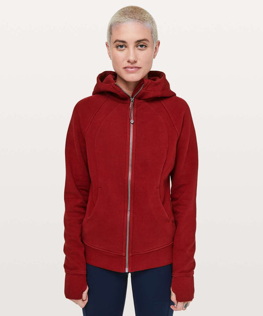 Lululemon Scuba Full Zip Hoodie in Dark Sport Red (6)