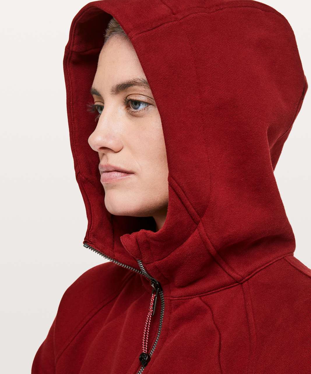 Lululemon Scuba Full Zip Hoodie in Dark Sport Red (6)