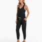 Vuori Black Lux Racerback Drawstring Harem Jogger Jumpsuit (M)