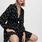 Maje Rionana V-Neck Bow Print Mini Dress (42 or US L)