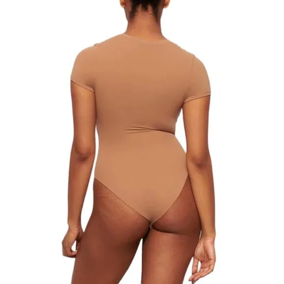 SKIMS Fits Everybody T-shirt Bodysuit in Sienna (2X)