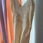 Vintage 30s 40s Ivory Silk Lace Teddy Playsuit Romper Lingerie One Piece (S)