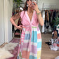 Vintage 70s Mr. Hank Patchwork Gingham Folk Prairie Maxi Dress