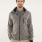 Lululemon Men's Relay Hooded Jacket in Brown Black Houndstooth Swift Mojave Tan